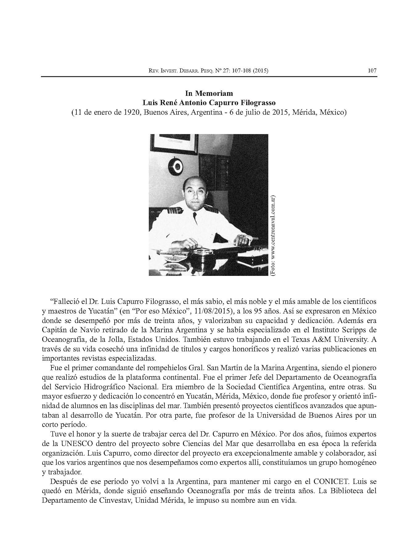 In Memoriam: Hermes Walter Mianzan