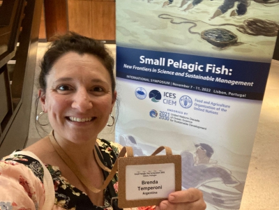 Investigadora del INIDEP participa en un simposio sobre peces pelágicos en Portugal