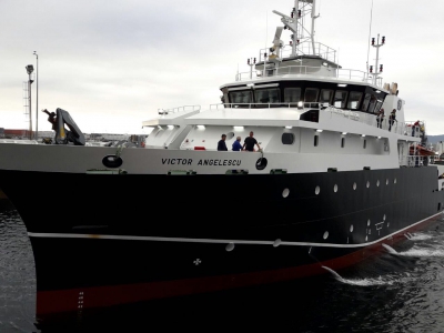 El buque oceanográfico Víctor Angelescu se suma a la búsqueda del submarino ARA San Juan